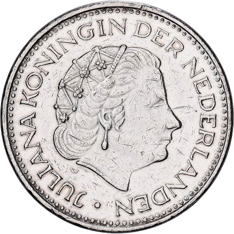Netherlands Juliana Gulden 1980 Nickel EF(40-45) KM:184a