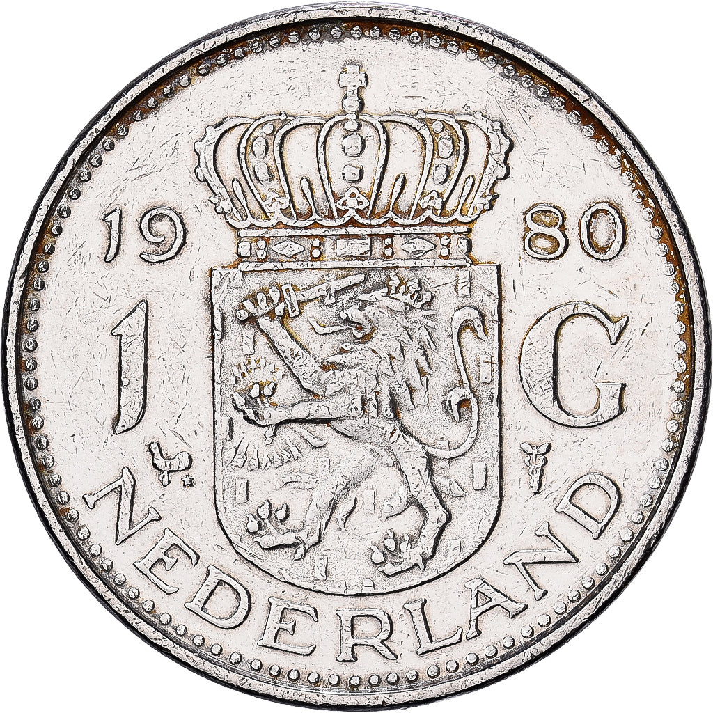 Netherlands, Juliana, Gulden, 1980, Nickel, EF(40-45), KM:184a