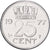 Netherlands, Juliana, 25 Cents, 1977, Nickel, AU(50-53), KM:183