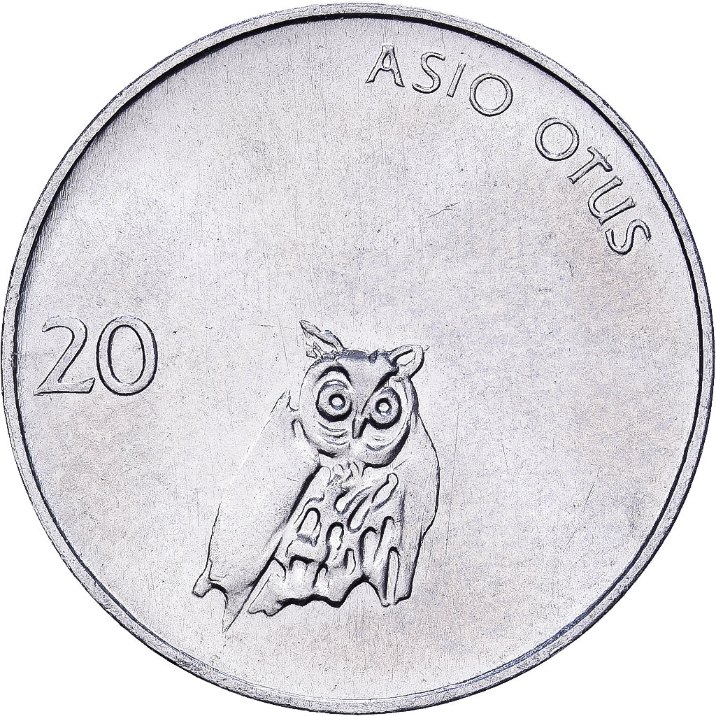 Slovénie, 20 Stotinov, 1993, Kremnica, Aluminium, SUP+, KM:8