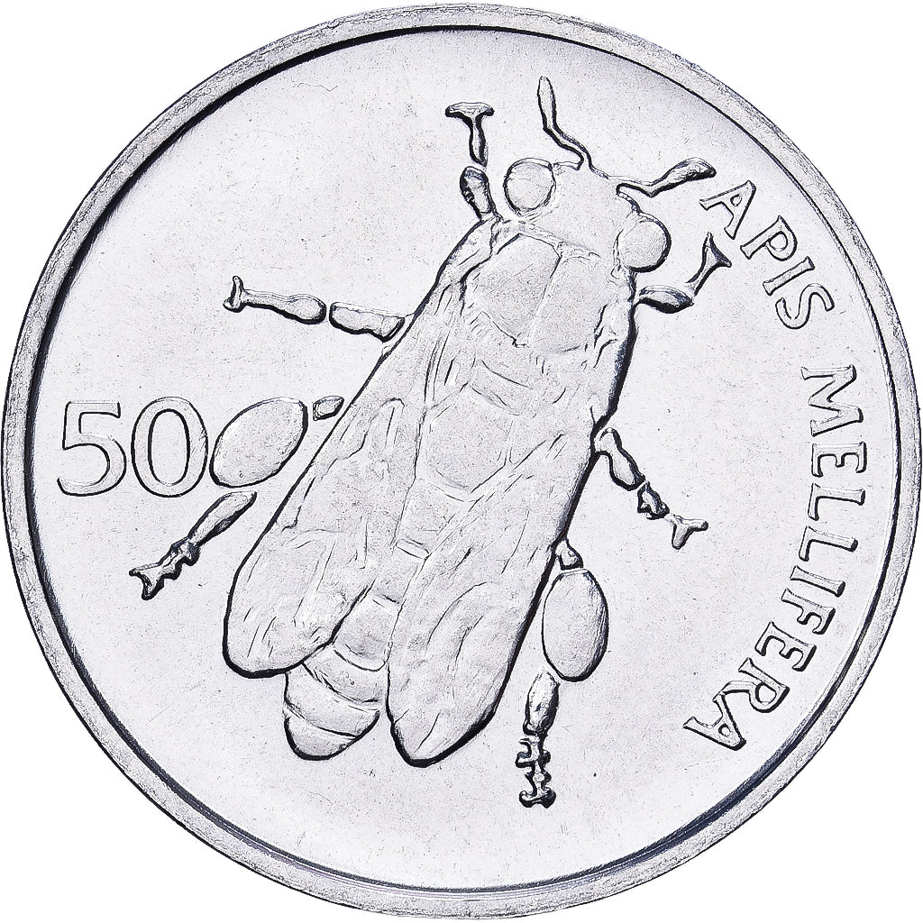 Slovenia, 50 Stotinov, 1996, Kremnica, Aluminum, MS(60-62), KM:3