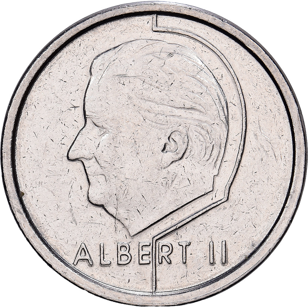 Belgium, Albert II, Franc, 1996, Brussels, Nickel Plated Iron, EF(40-45), KM:188