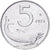 Italië, 5 Lire, 1974, Rome, Aluminium, PR+, KM:92