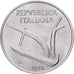 Itália, 10 Lire, 1978, Rome, Alumínio, MS(60-62), KM:93