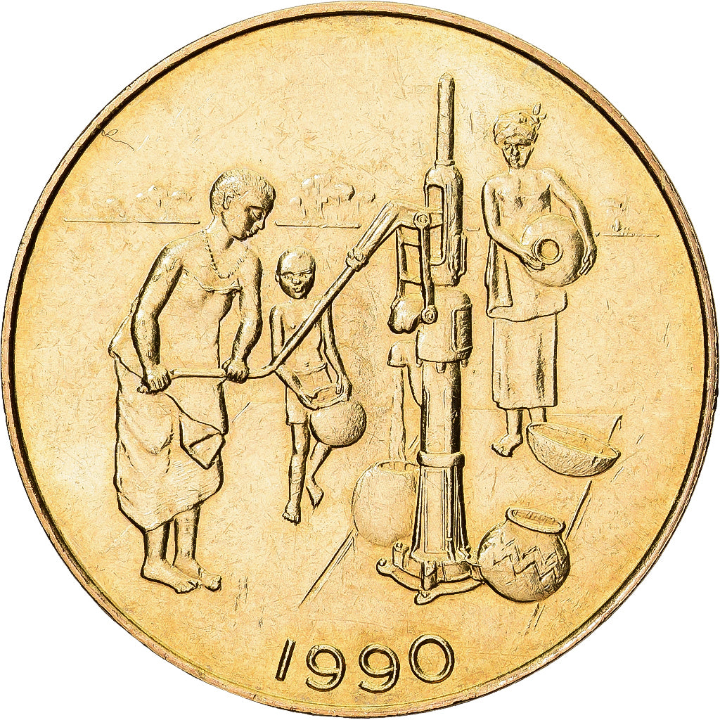 Stati dell'Africa occidentale, 10 Francs, 1990, Paris, Alluminio-bronzo, SPL
