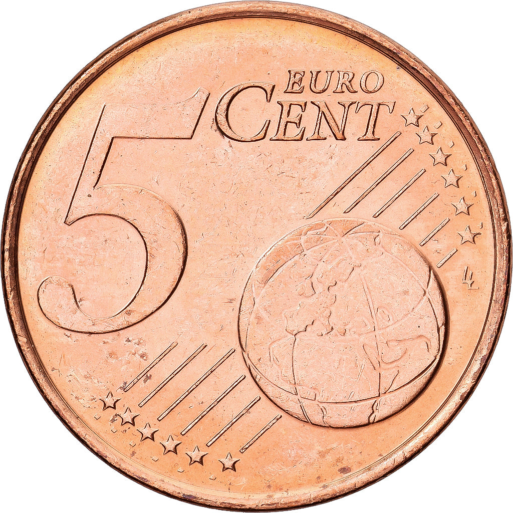 Países Bajos, Beatrix, 5 Euro Cent, 1999, Utrecht, Cobre chapado en acero