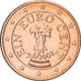Österreich, Euro Cent, 2002, Vienna, Copper Plated Steel, VZ+, KM:3082