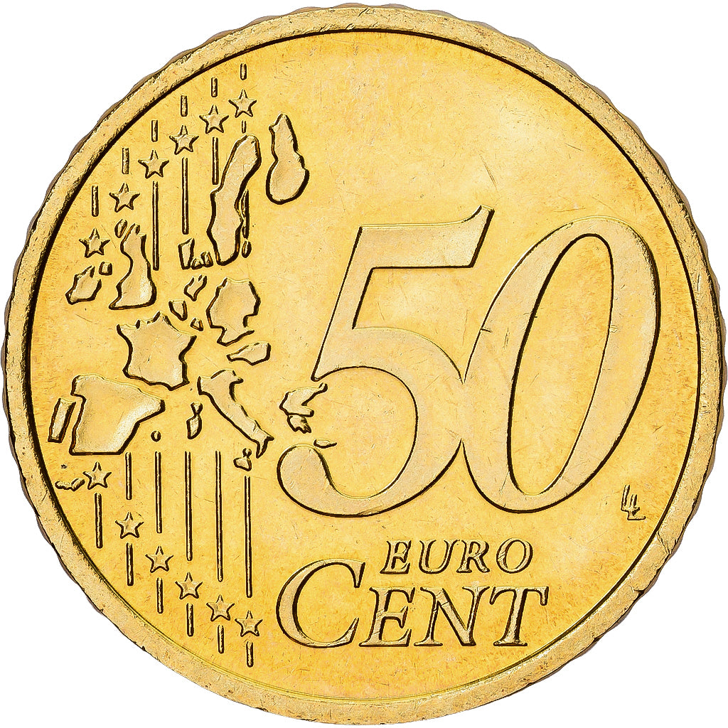 Österreich, 50 Euro Cent, 2002, Vienna, Messing, VZ+, KM:3087