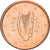 REPUBLIEK IERLAND, Euro Cent, 2002, Sandyford, Copper Plated Steel, PR+, KM:32