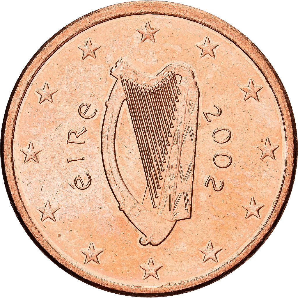 REPUBLIEK IERLAND, 5 Euro Cent, 2002, Sandyford, Copper Plated Steel, PR+, KM:34