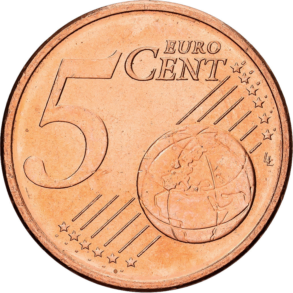 REPUBLIEK IERLAND, 5 Euro Cent, 2002, Sandyford, Copper Plated Steel, PR+, KM:34