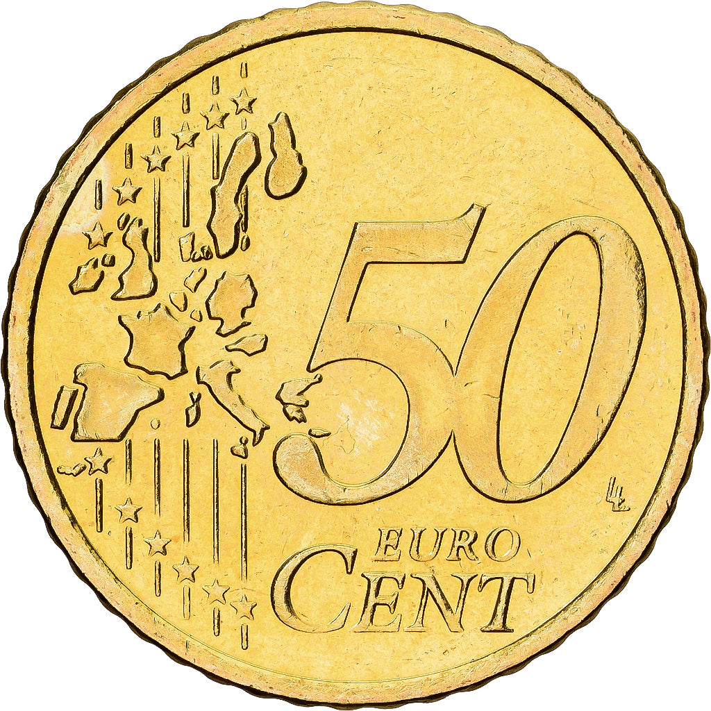 Irlande, 50 Euro Cent, 2002, Sandyford, Laiton, SUP+, KM:37