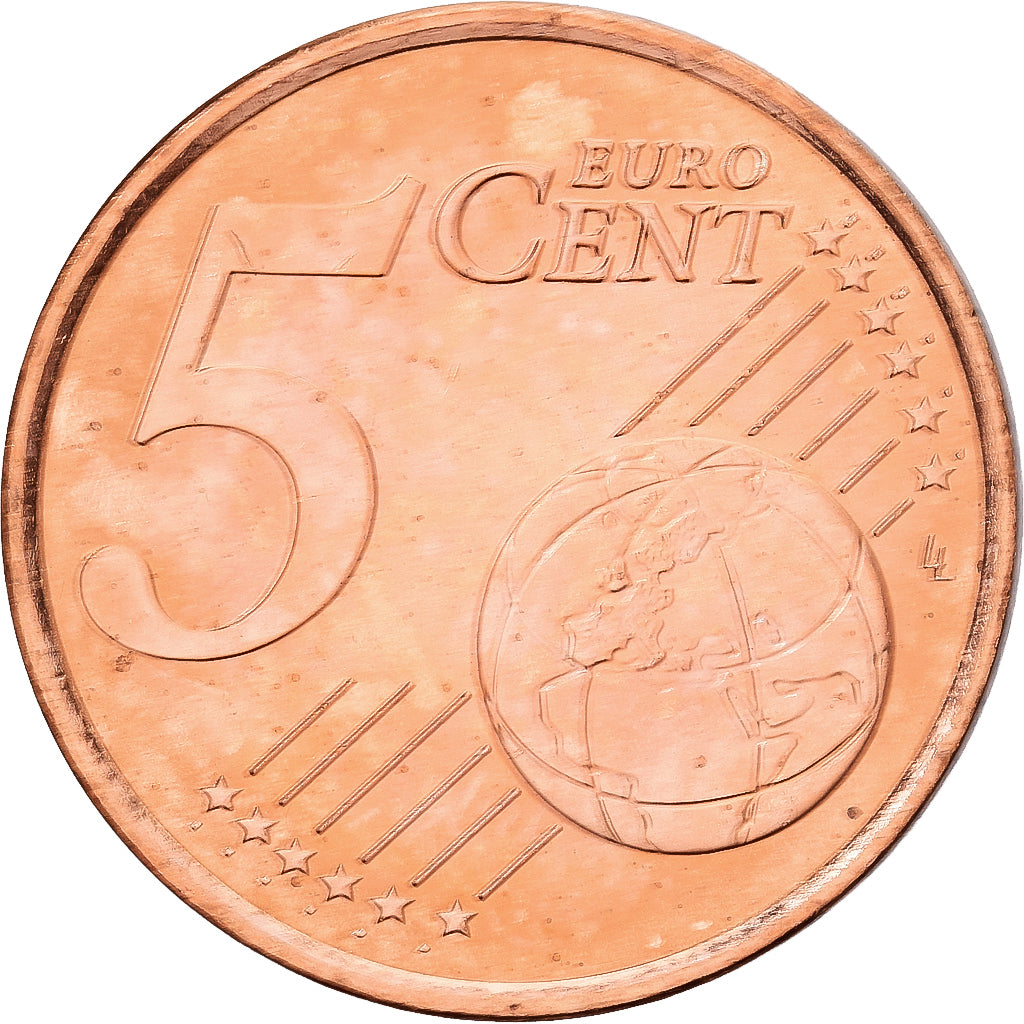 France, 5 Euro Cent, 2000, Paris, Copper Plated Steel, MS(60-62), Gadoury:3