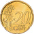 França, 20 Euro Cent, 2001, Paris, Latão, MS(60-62), Gadoury:5., KM:1286