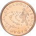 Słowenia, 5 Euro Cent, 2007, Miedź platerowana stalą, MS(60-62), KM:70