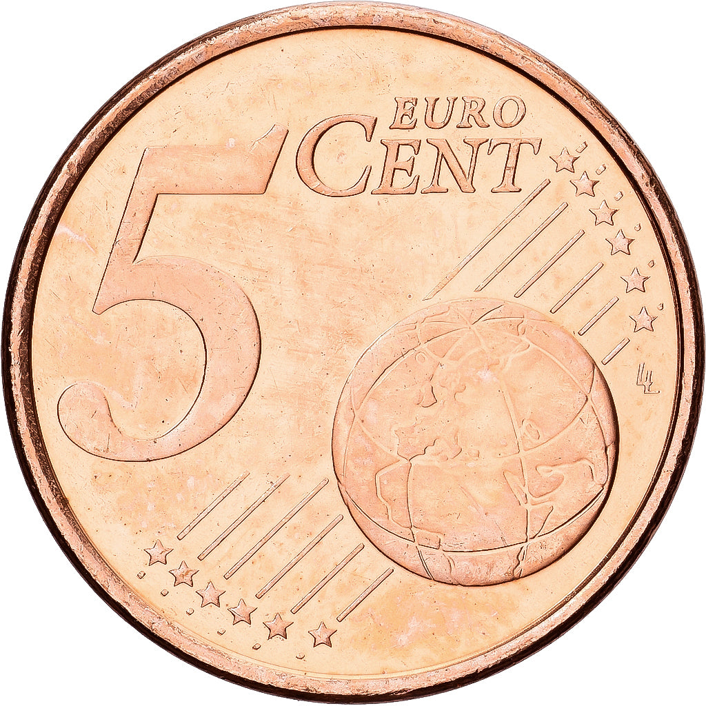 Słowenia, 5 Euro Cent, 2007, Miedź platerowana stalą, MS(60-62), KM:70