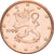 Finlandia, Euro Cent, 1999, Vantaa, Cobre chapado en acero, EBC+, KM:98