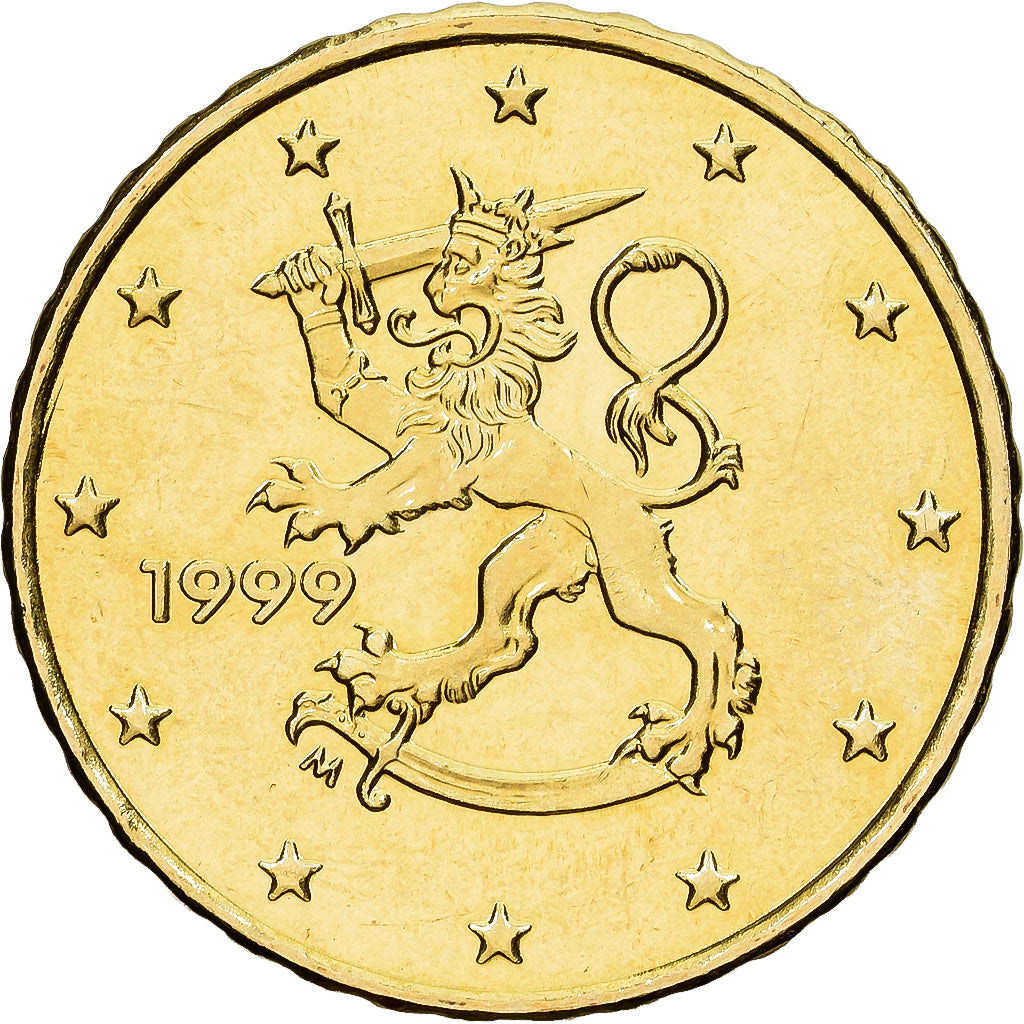Finland, 10 Euro Cent, 1999, Vantaa, Tin, PR+, KM:101