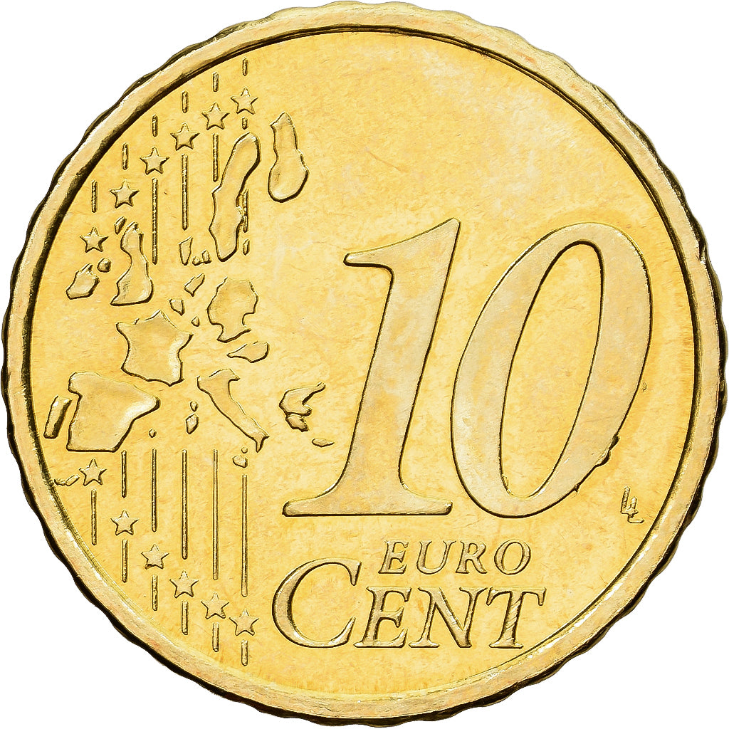 Finland, 10 Euro Cent, 1999, Vantaa, Tin, PR+, KM:101