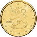 Finland, 20 Euro Cent, 2001, Vantaa, Tin, PR+, KM:102