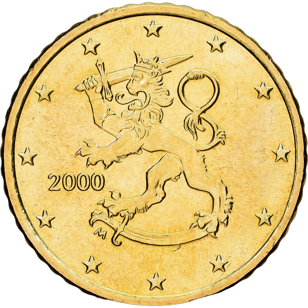 Finnland, 50 Euro Cent, 2000, Vantaa, Messing, VZ+, KM:103
