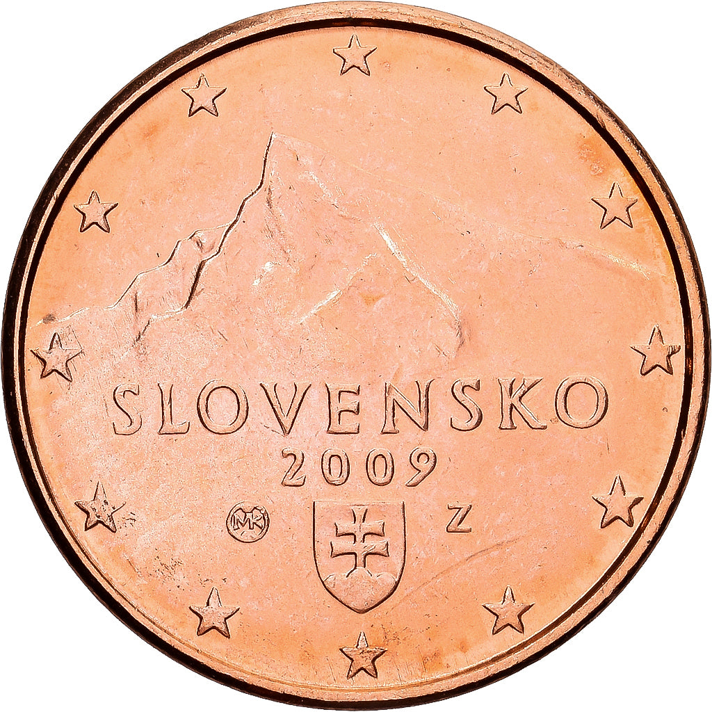 Slowakei, Euro Cent, 2009, Kremnica, Copper Plated Steel, VZ+, KM:95