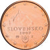Slowakei, Euro Cent, 2009, Kremnica, Copper Plated Steel, VZ+, KM:95