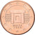 Malta, Euro Cent, 2008, Paris, Miedź platerowana stalą, MS(60-62), KM:125