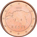 Estonia, Euro Cent, 2011, Vantaa, Cobre chapado en acero, EBC+, KM:61