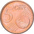 Estonia, 5 Euro Cent, 2011, Vantaa, Cobre chapado en acero, EBC+, KM:63