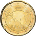Estonia, 20 Euro Cent, 2011, Vantaa, Latón, EBC+, KM:65