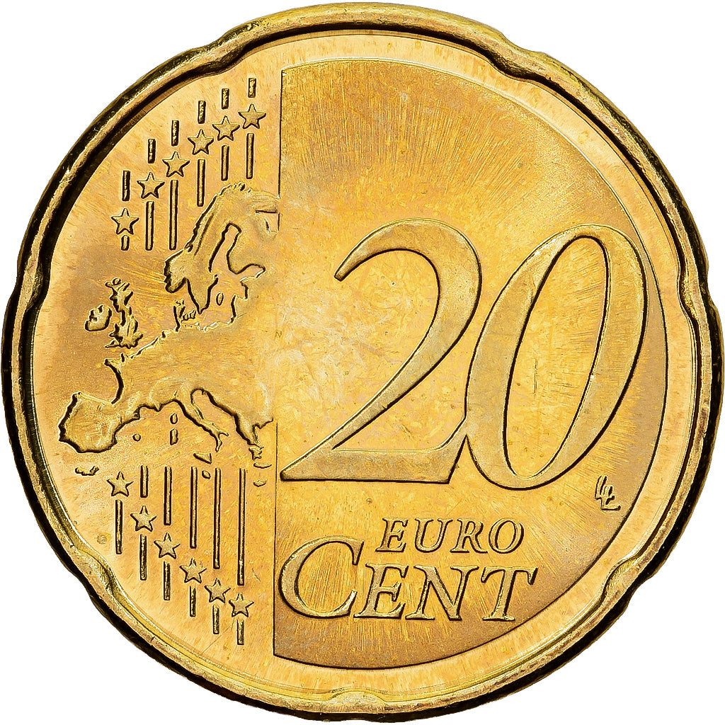 Estonia, 20 Euro Cent, 2011, Vantaa, Latón, EBC+, KM:65