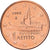 Grécia, Euro Cent, 2002, Athens, Aço Cromado a Cobre, MS(60-62), KM:181
