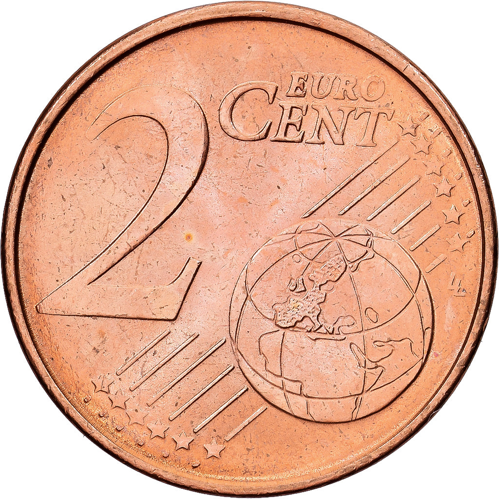 Griechenland, 2 Euro Cent, 2002, Athens, Copper Plated Steel, VZ+, KM:182