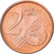 Grécia, 2 Euro Cent, 2002, Athens, Aço Cromado a Cobre, MS(60-62), KM:182