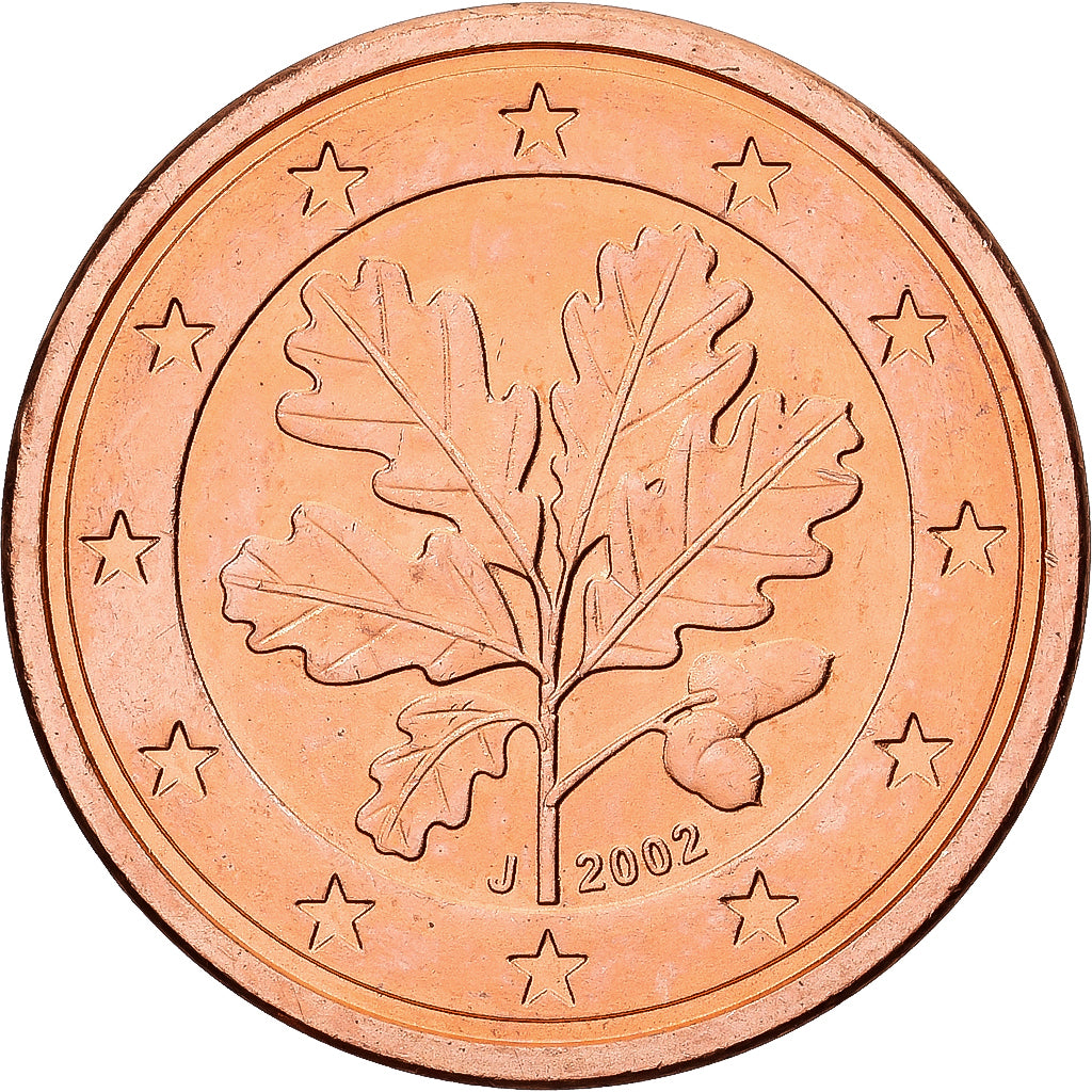 Federal Republic of Germany, Euro Cent, 2002, Hambourg, Copper Plated Steel