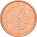 Federal Republic of Germany, 2 Euro Cent, 2002, Stuttgart, Copper Plated Steel