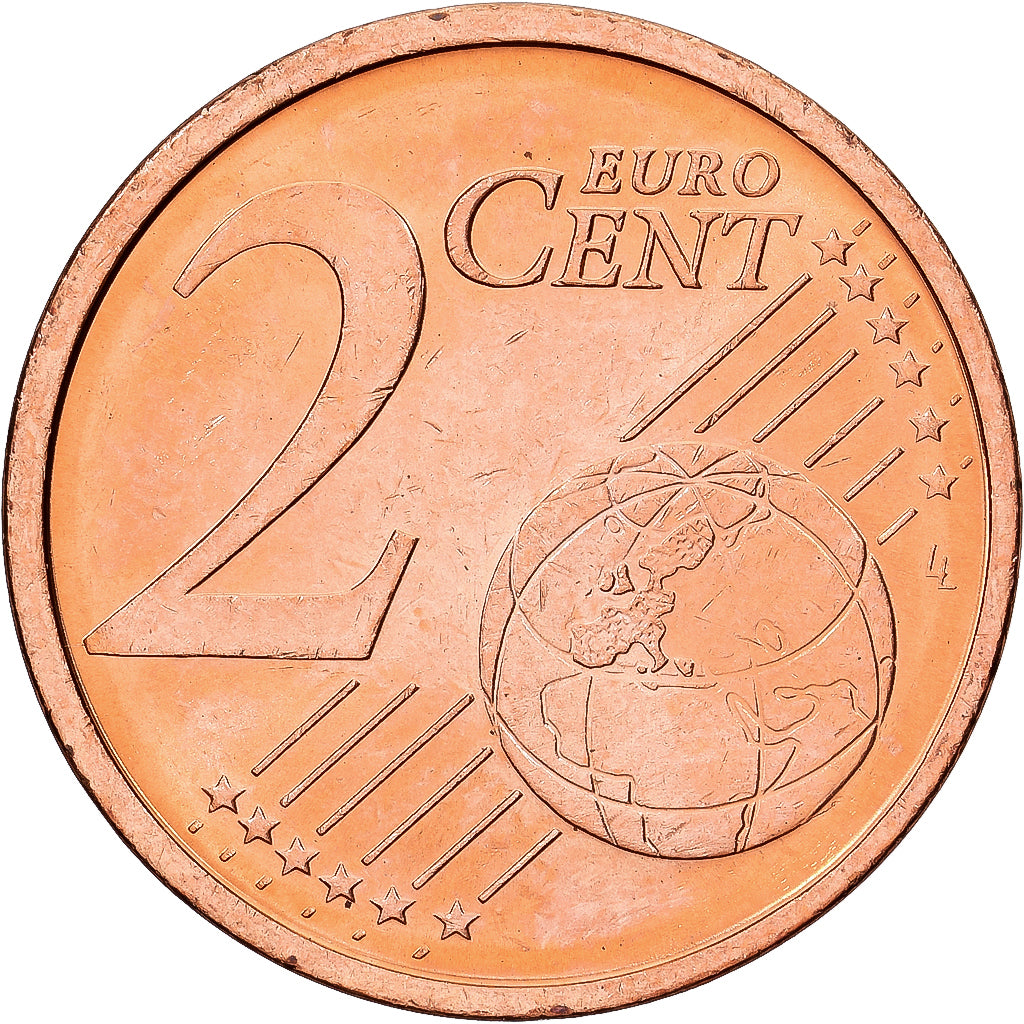 Federal Republic of Germany, 2 Euro Cent, 2002, Stuttgart, Copper Plated Steel