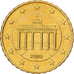 République fédérale d'Allemagne, 10 Euro Cent, 2002, Hambourg, Laiton, SUP+