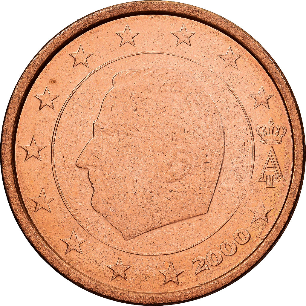 Belgio, Albert II, 2 Euro Cent, 2000, Brussels, Acciaio placcato rame, SPL