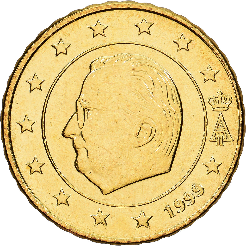 Belgio, Albert II, 10 Euro Cent, 1999, Brussels, Ottone, SPL, KM:227