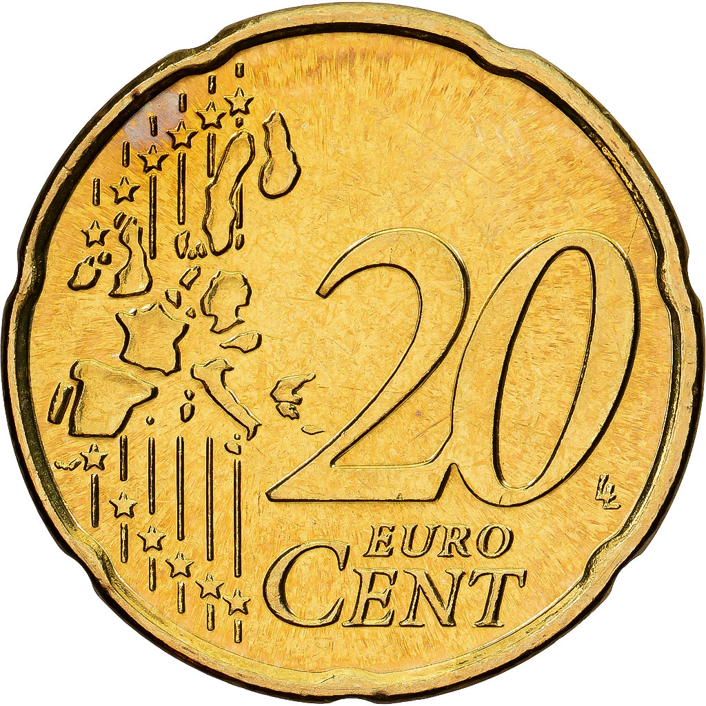 Belgio, Albert II, 20 Euro Cent, 2000, Brussels, Ottone, SPL, KM:228