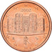 Italië, Euro Cent, 2002, Rome, Copper Plated Steel, PR+, KM:210