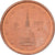 Italia, 2 Euro Cent, 2002, Rome, Acciaio placcato rame, SPL, KM:211