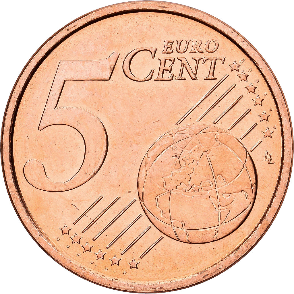 Italy, 5 Euro Cent, 2002, Rome, Copper Plated Steel, MS(60-62), KM:212