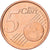 Italia, 5 Euro Cent, 2002, Rome, Acciaio placcato rame, SPL, KM:212