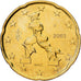 Italy, 20 Euro Cent, 2002, Rome, Brass, MS(60-62), KM:214