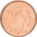 Cypr, 2 Euro Cent, 2008, Miedź platerowana stalą, MS(60-62), KM:79