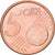 Cypr, 5 Euro Cent, 2008, Miedź platerowana stalą, MS(60-62), KM:80