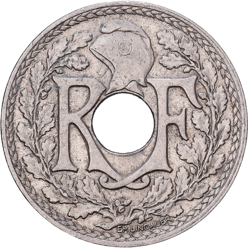 France, 25 Centimes, Lindauer, 1914, Paris, Nickel, EF(40-45), Gadoury:379